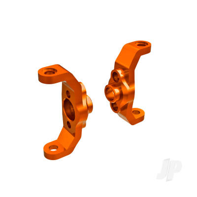 Caster blocks, 6061-T6 aluminium (Orange-anodised) (left & right)