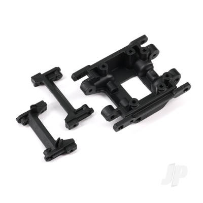 Skid plate, Center/ bumper mount, front/ bumper mount, rear