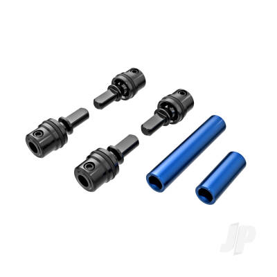 Driveshafts, centre, male (metal) (4 pcs) / Driveshafts, centre, female, Aluminium 6061-T6 (Blue-anodised) (front & rear)