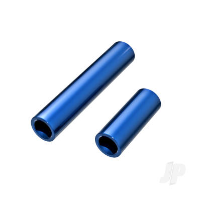 Driveshafts, centre, female, 6061-T6 aluminium (Blue-anodised) (front & rear) (for use with #9751 metal centre driveshafts)