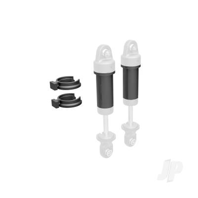 Body, GTM shock, 6061-T6 aluminium (Dark Titanium-anodised) (includes spring pre-load spacers) (2 pcs)