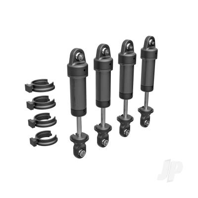 Shocks, GTM, 6061-T6 aluminium (Dark Titanium-anodised) (fully assembled without springs) (4 pcs)