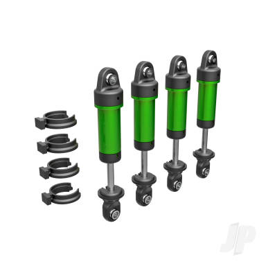 Shocks, GTM, 6061-T6 aluminium (Green-anodised) (fully assembled without springs) (4 pcs)