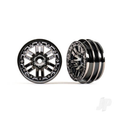 Wheels, 1.0in (Black Chrome) (2 pcs)