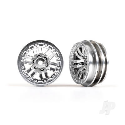 Wheels, 1.0in (Satin Chrome) (2 pcs)