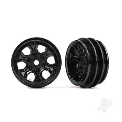 Wheels, 1.0in (Black Chrome) (2 pcs)