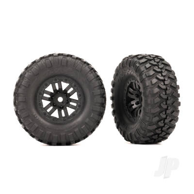 Wheels & Tyres, Assembled (Black 1.0in wheels, Canyon Trail 2.2x1.0in Tyres) (2)