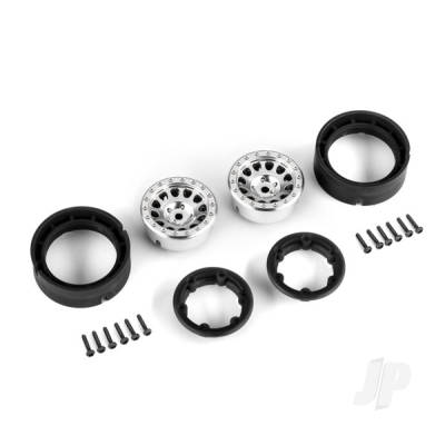 Wheels, 1.0", Method Race Wheels 105 Beadlock (satin chrome, beadlock) (2)