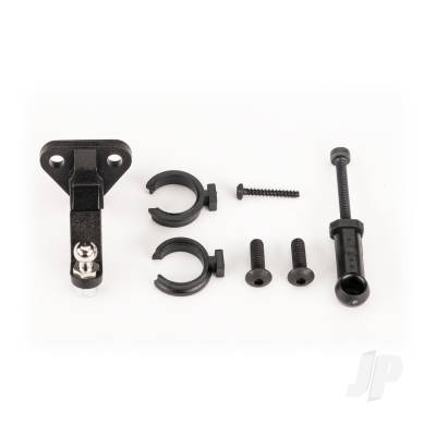 Trailer hitch (assembled)/ trailer coupler/ 3mm spring pre-load spacers (2)/ 2.5x8mm BCS (2)/ 1.6x10mm BCS (self-tapping) (1)