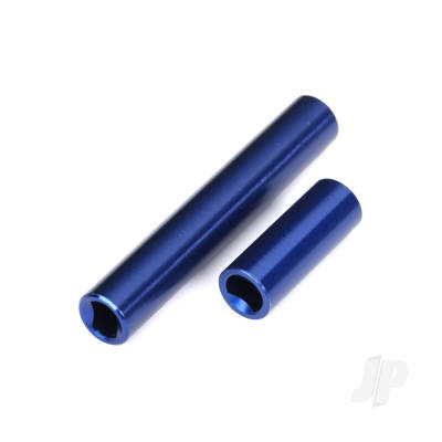 Driveshafts, center, female, 6061-T6 aluminium (Blue-anodised) (front & rear) (for use with #9751 metal centre driveshafts) (fits 1:18 TRX-4M vehicles with 162mm wheelbase)