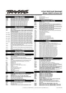 Parts List