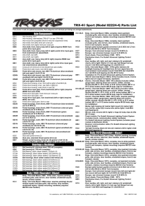 Parts List